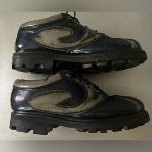 Fleuvog Supervog in Blue & Grey Rub-off finish! Womens size 9